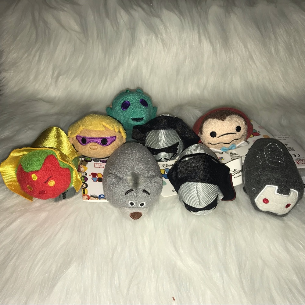 Disney & Marvel Tsum Tsum(5-NWT,3-Used)